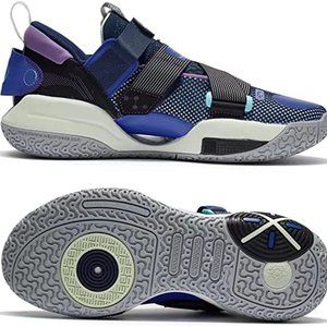 LI-NING Wade All City 9 V2 Men Cushioning Basketball Shoes Sneakers (Black/Blue)